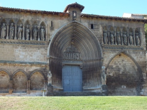 Façade of church with Santiago  and apostles